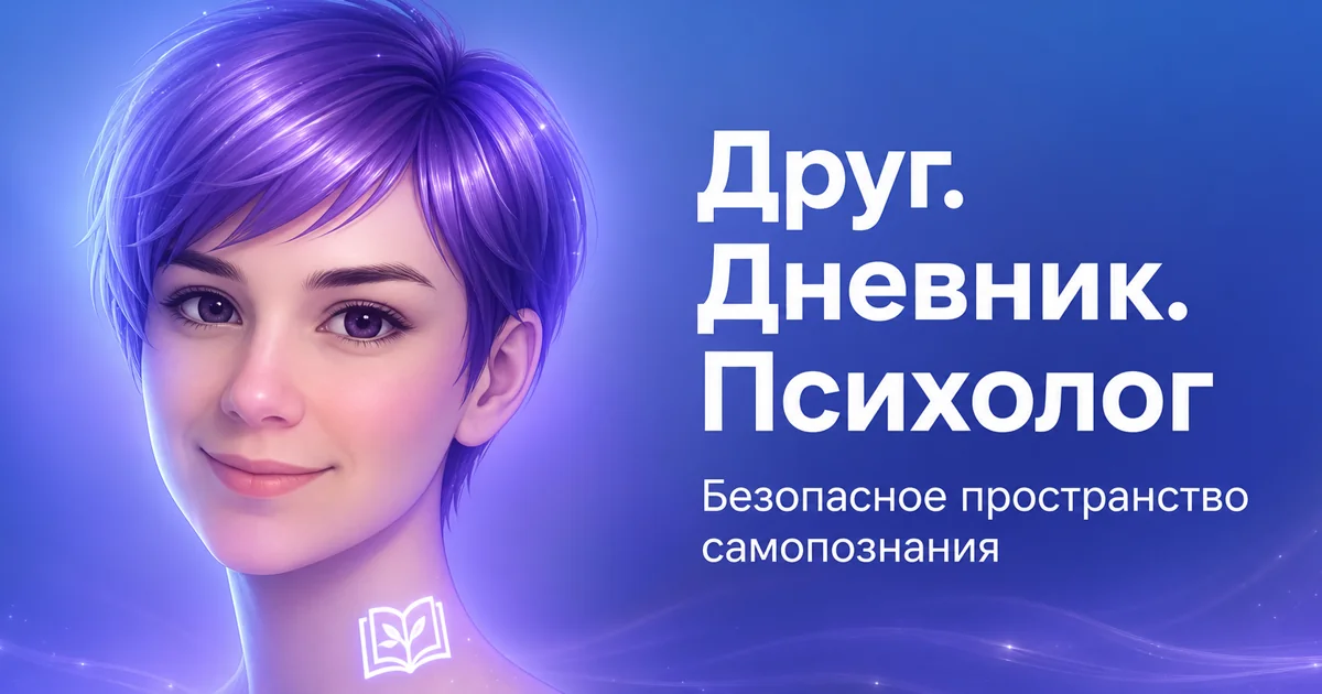 Промо-баннер «Мой AI Дневник» — друг, дневник, психолог: безопасное пространство самопознания